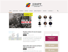 Tablet Screenshot of cdhpf.org.br